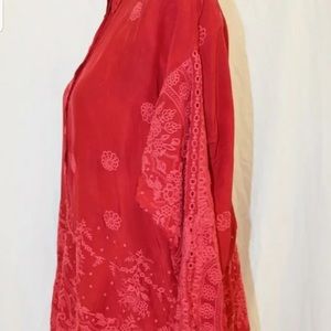 Johnny Was Blouse 100% cupra rayon Women's Size XS